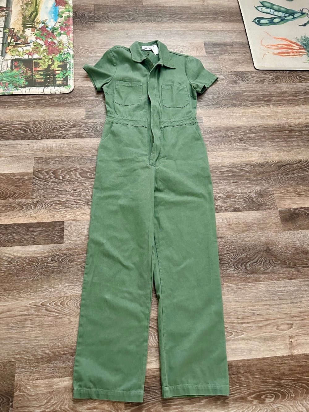 Urban Outfitters Canvas Flight Suit Style Jumpsuit NWT Sz Medium Olive
